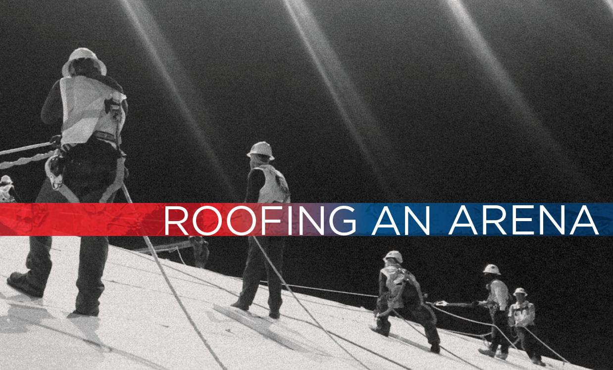 Roofing an arena - Jeff Eubank Roofing helps build a new venue in Texas